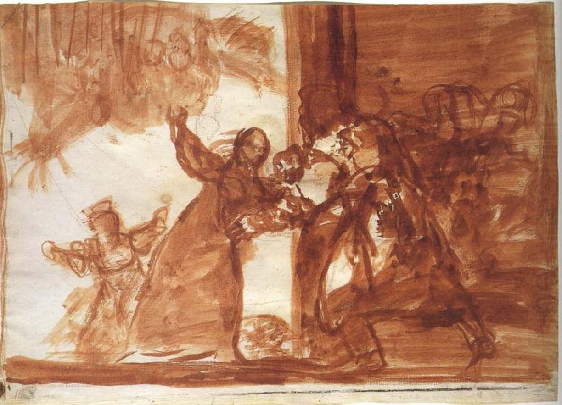 Francisco Goya Drawing for Poor folly